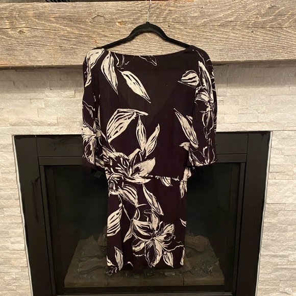 NWT black floral dress - Picture 5 of 6
